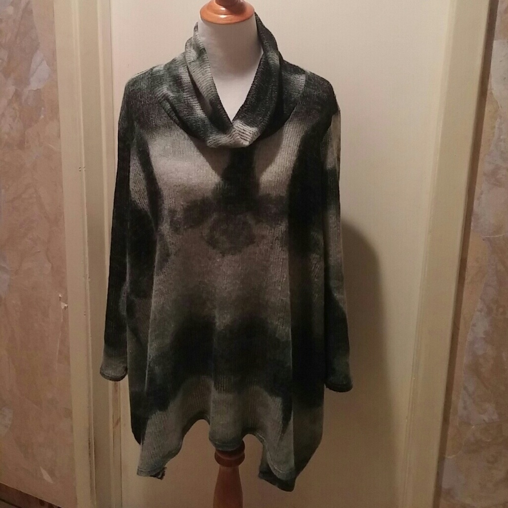 Dark grey/light grey/black layering Sweater